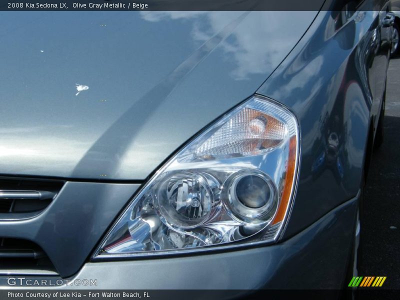 Olive Gray Metallic / Beige 2008 Kia Sedona LX