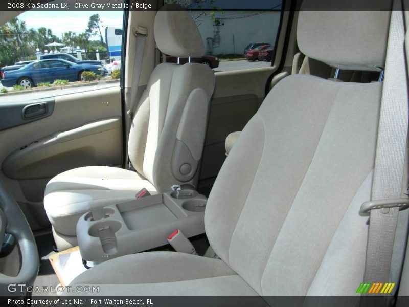 Olive Gray Metallic / Beige 2008 Kia Sedona LX