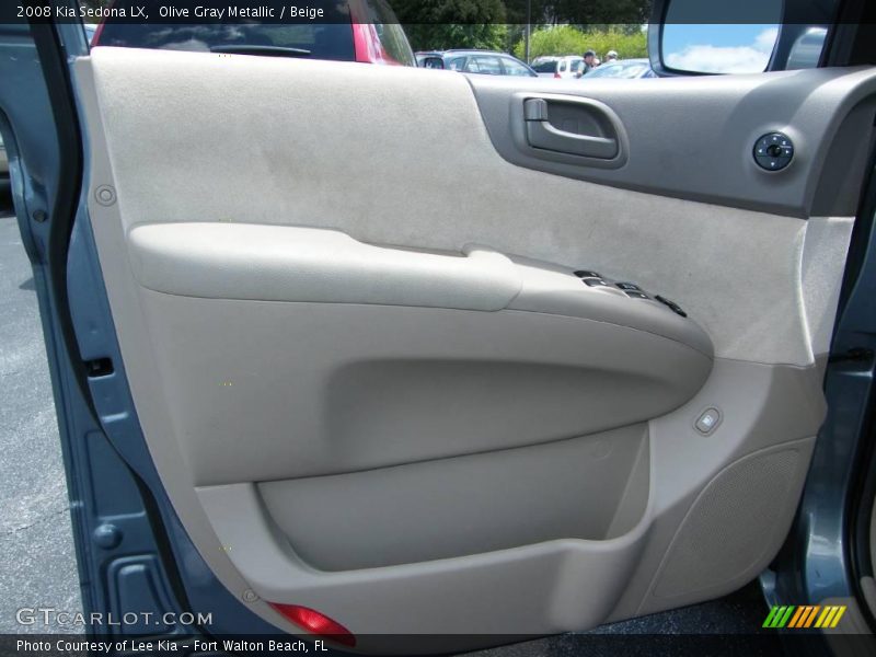 Olive Gray Metallic / Beige 2008 Kia Sedona LX