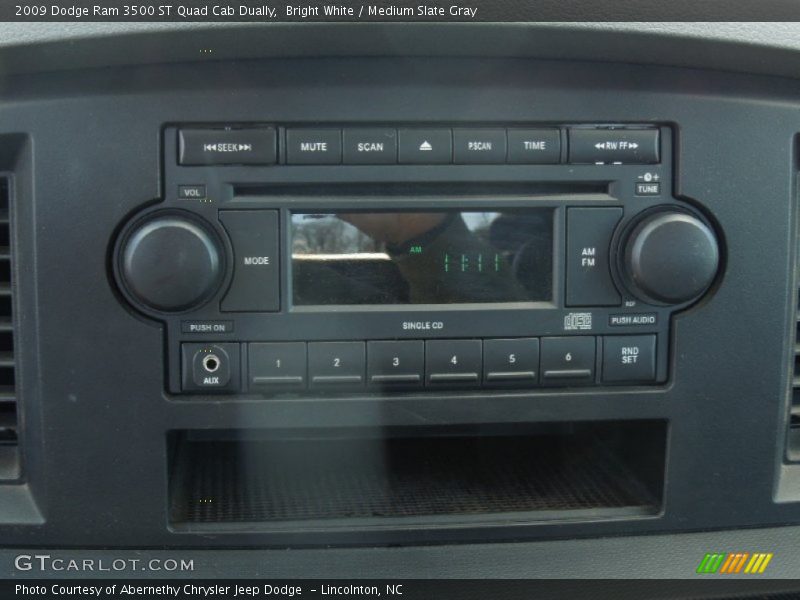Bright White / Medium Slate Gray 2009 Dodge Ram 3500 ST Quad Cab Dually