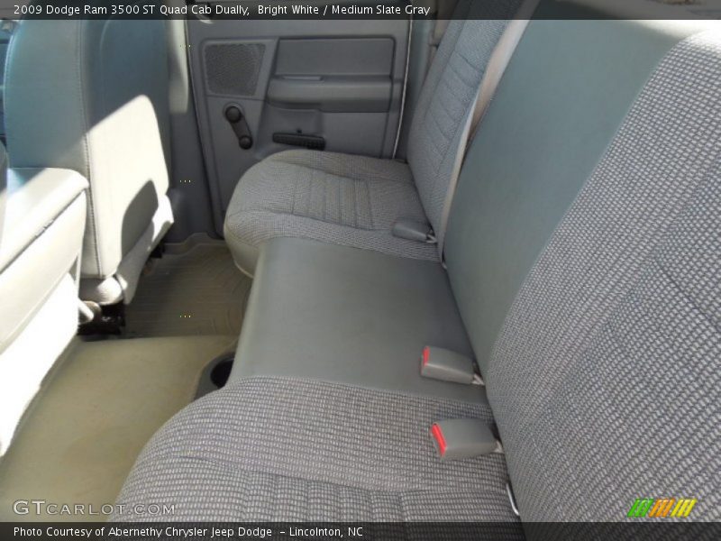 Bright White / Medium Slate Gray 2009 Dodge Ram 3500 ST Quad Cab Dually