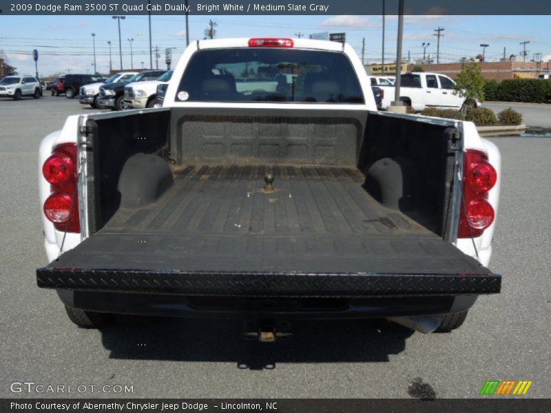 Bright White / Medium Slate Gray 2009 Dodge Ram 3500 ST Quad Cab Dually