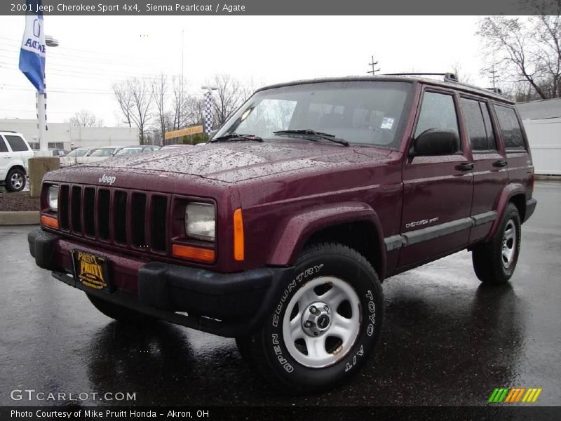 Sienna Pearlcoat / Agate 2001 Jeep Cherokee Sport 4x4