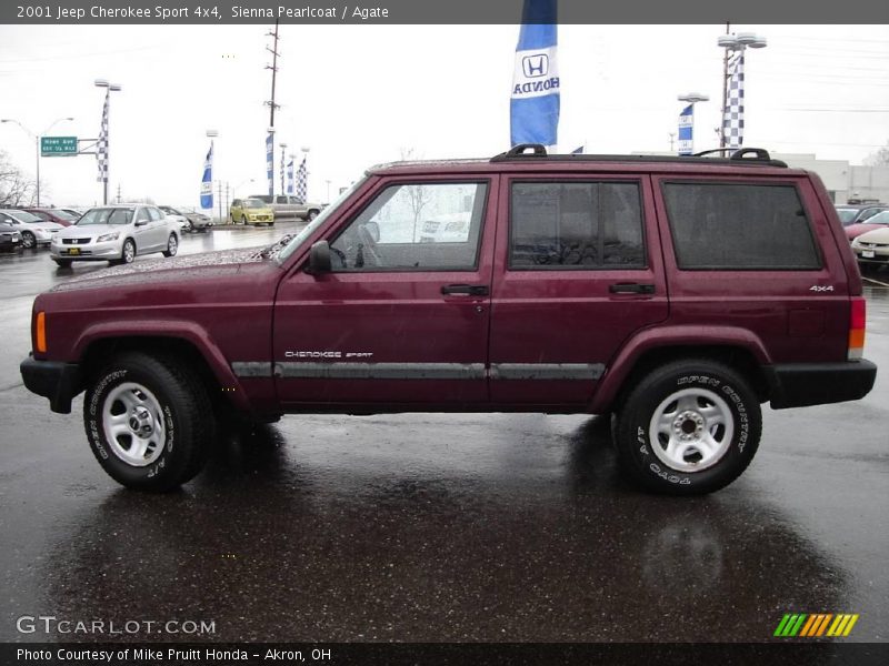 Sienna Pearlcoat / Agate 2001 Jeep Cherokee Sport 4x4
