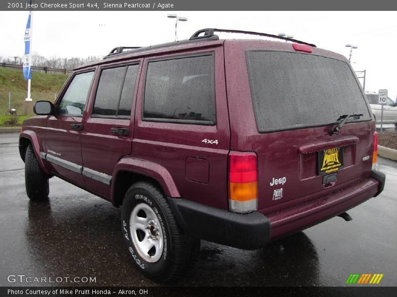 Sienna Pearlcoat / Agate 2001 Jeep Cherokee Sport 4x4