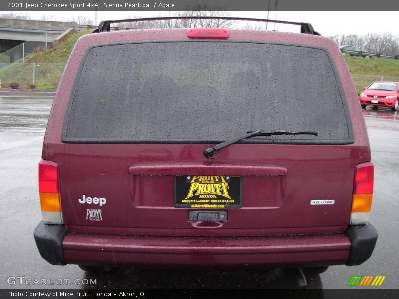 Sienna Pearlcoat / Agate 2001 Jeep Cherokee Sport 4x4