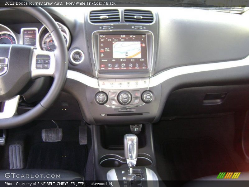Ivory White Tri-Coat / Black 2012 Dodge Journey Crew AWD