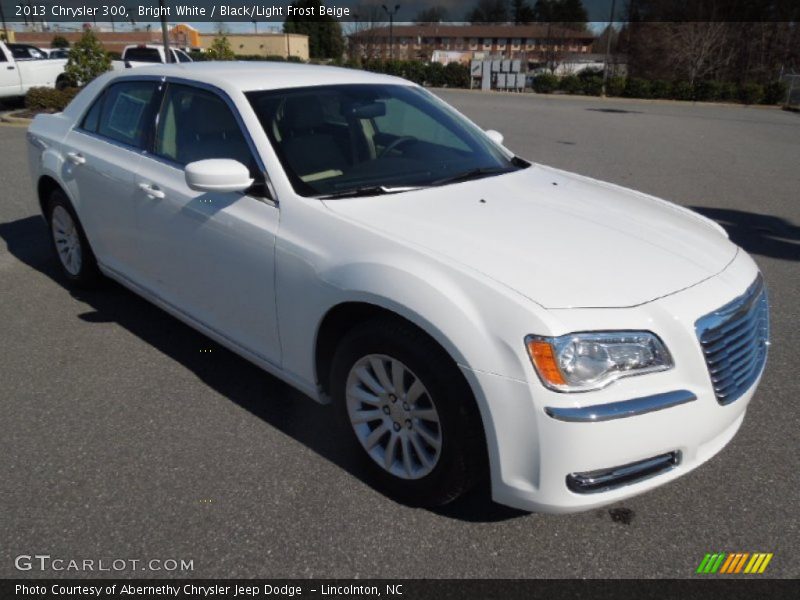 Bright White / Black/Light Frost Beige 2013 Chrysler 300