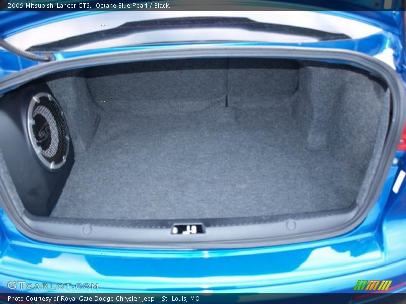 Octane Blue Pearl / Black 2009 Mitsubishi Lancer GTS