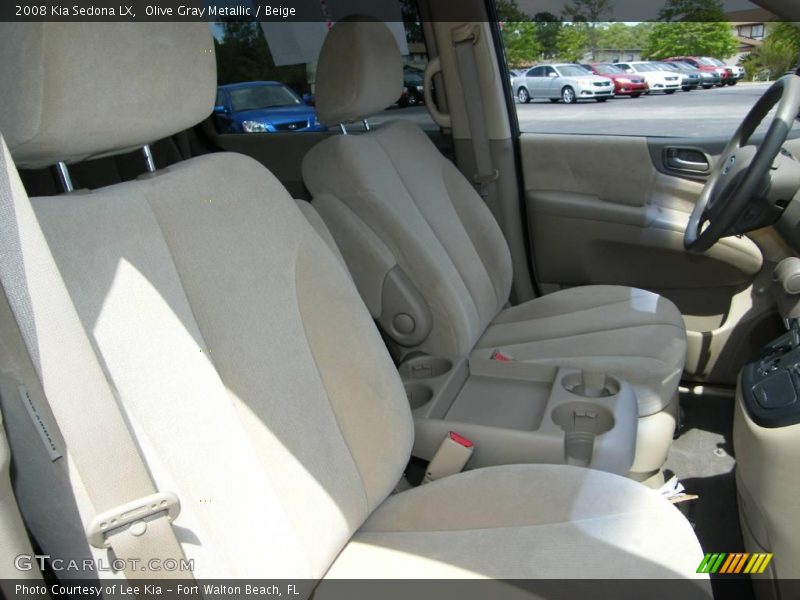 Olive Gray Metallic / Beige 2008 Kia Sedona LX