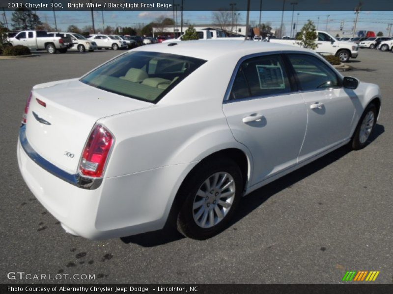 Bright White / Black/Light Frost Beige 2013 Chrysler 300
