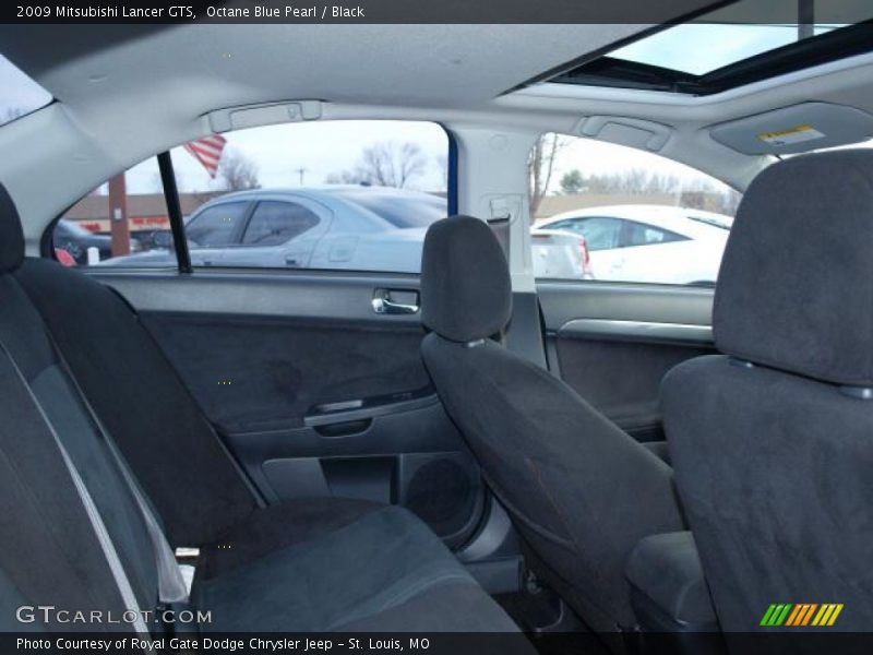 Octane Blue Pearl / Black 2009 Mitsubishi Lancer GTS