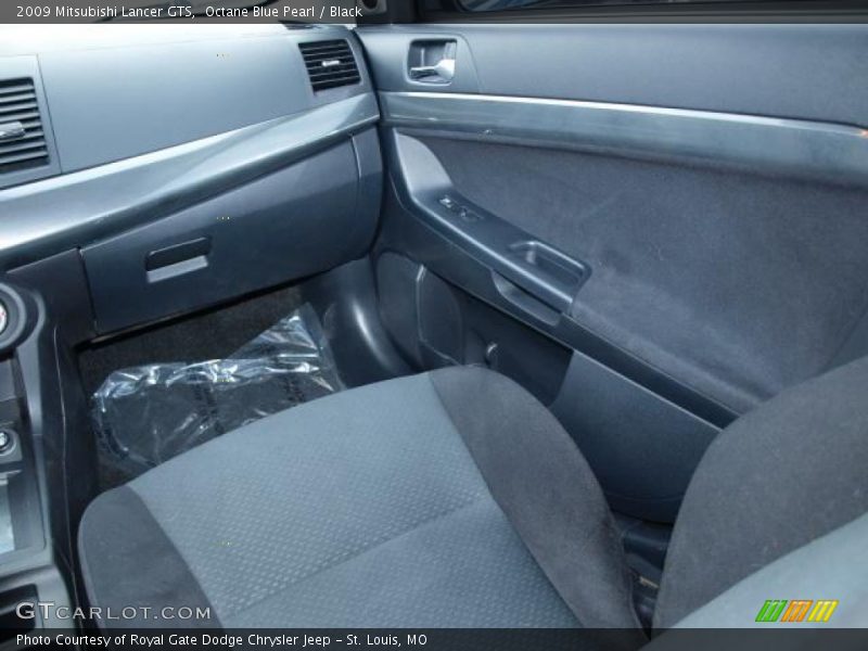Octane Blue Pearl / Black 2009 Mitsubishi Lancer GTS