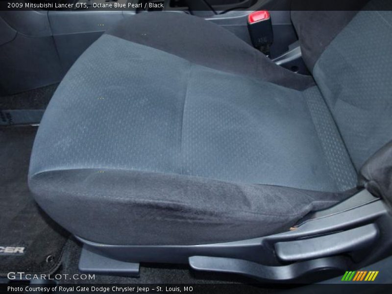 Octane Blue Pearl / Black 2009 Mitsubishi Lancer GTS