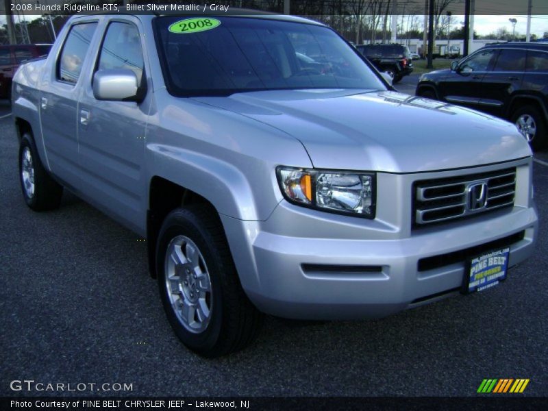 Billet Silver Metallic / Gray 2008 Honda Ridgeline RTS