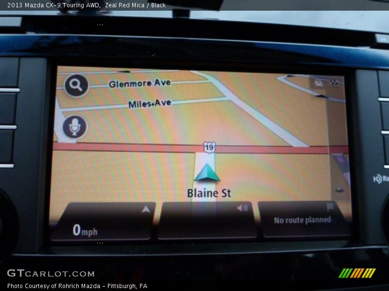 Zeal Red Mica / Black 2013 Mazda CX-9 Touring AWD