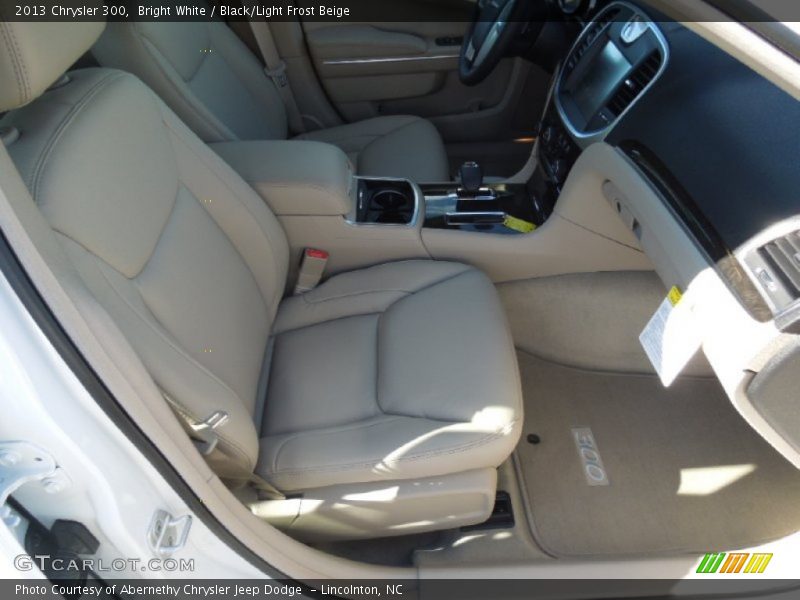 Bright White / Black/Light Frost Beige 2013 Chrysler 300