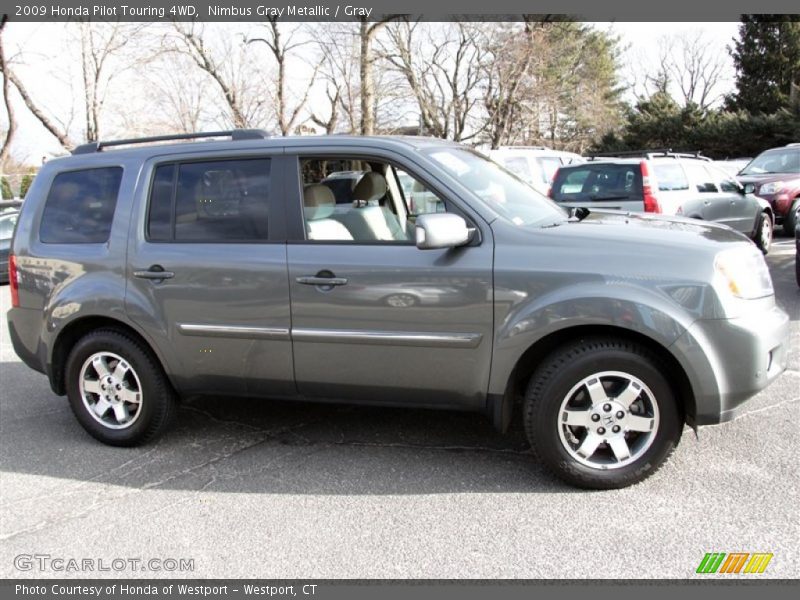 Nimbus Gray Metallic / Gray 2009 Honda Pilot Touring 4WD