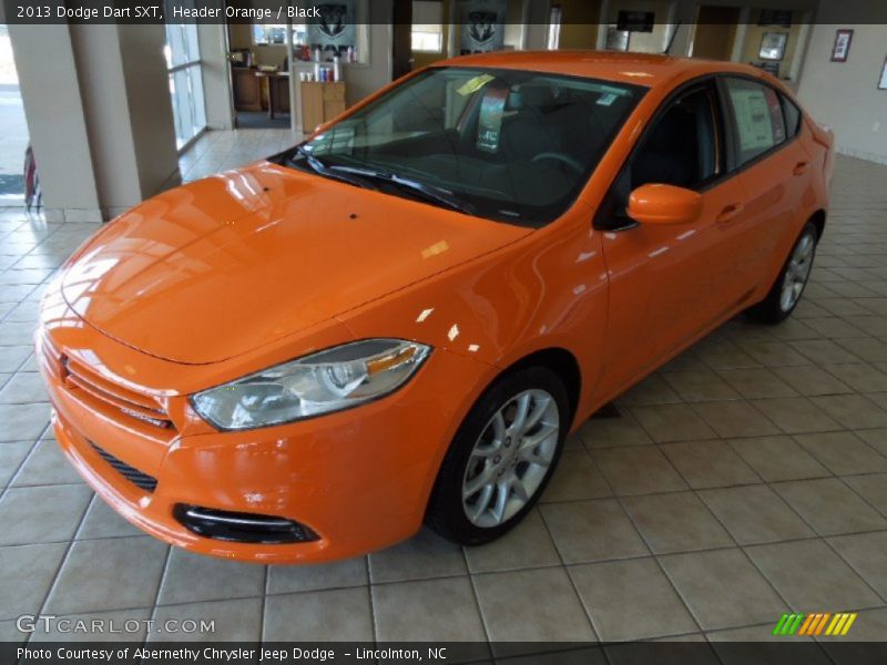 Header Orange / Black 2013 Dodge Dart SXT
