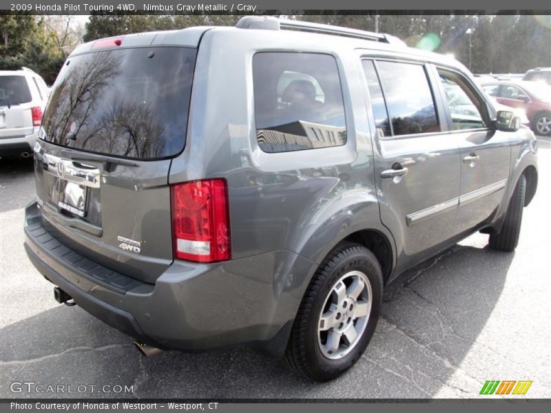 Nimbus Gray Metallic / Gray 2009 Honda Pilot Touring 4WD
