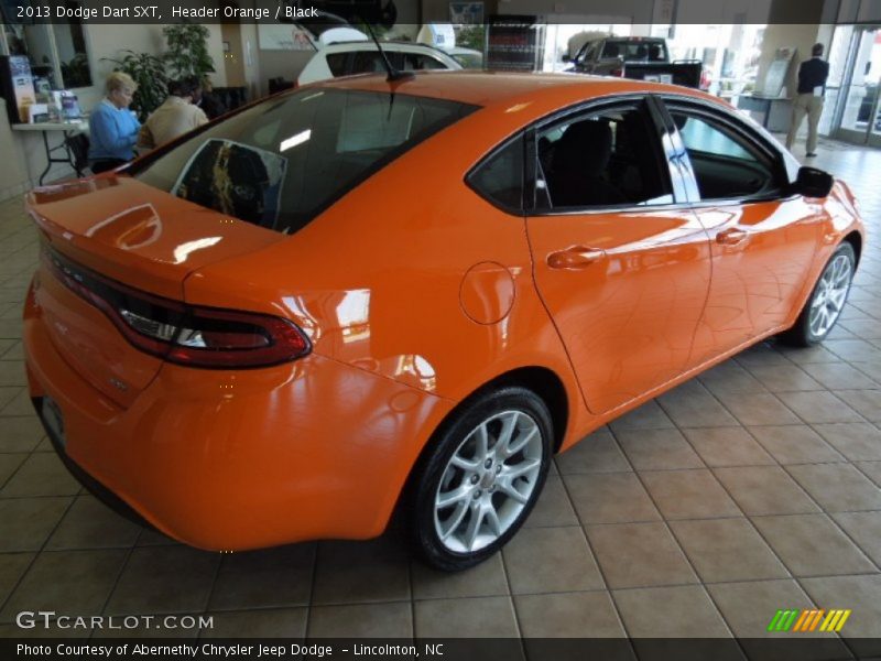 Header Orange / Black 2013 Dodge Dart SXT