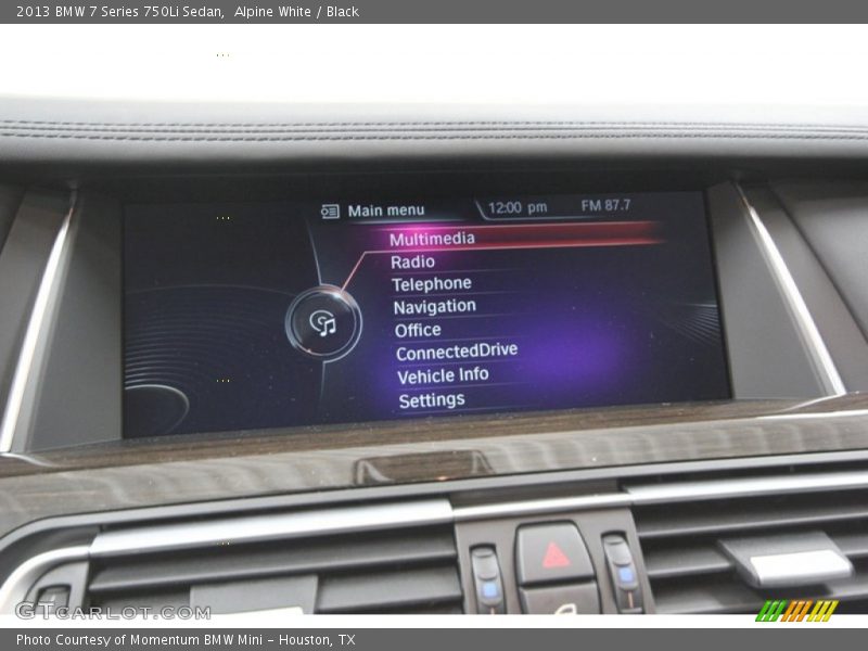 Alpine White / Black 2013 BMW 7 Series 750Li Sedan