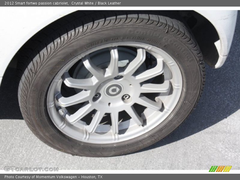 Crystal White / Black Leather 2012 Smart fortwo passion cabriolet