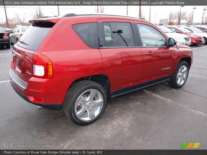 Deep Cherry Red Crystal Pearl / Dark Slate Gray/Light Pebble Beige 2011 Jeep Compass Limited 70th Anniversary 4x4