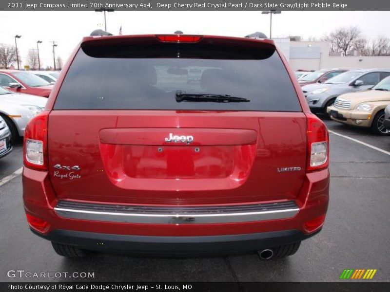 Deep Cherry Red Crystal Pearl / Dark Slate Gray/Light Pebble Beige 2011 Jeep Compass Limited 70th Anniversary 4x4