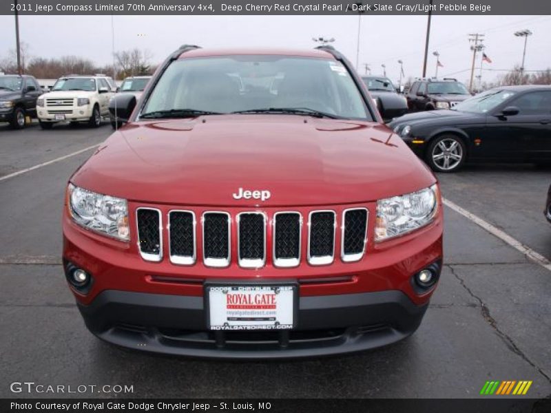 Deep Cherry Red Crystal Pearl / Dark Slate Gray/Light Pebble Beige 2011 Jeep Compass Limited 70th Anniversary 4x4