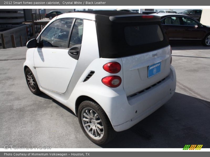 Crystal White / Black Leather 2012 Smart fortwo passion cabriolet