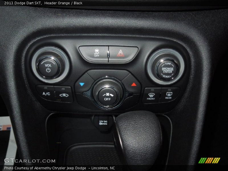 Controls of 2013 Dart SXT