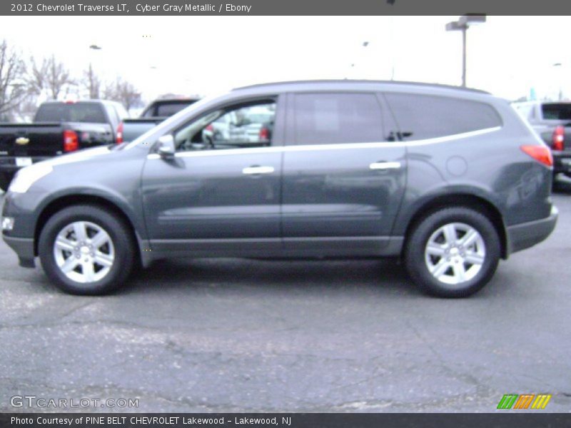 Cyber Gray Metallic / Ebony 2012 Chevrolet Traverse LT