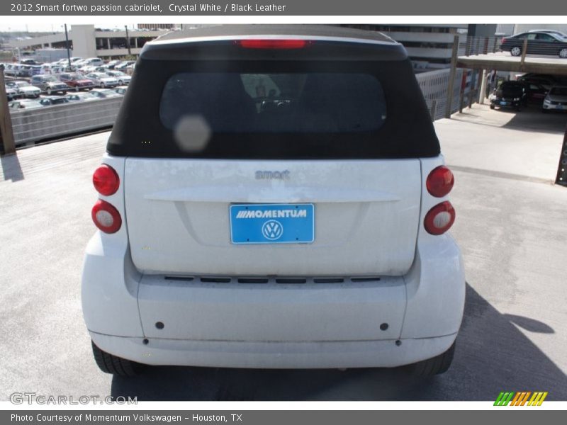 Crystal White / Black Leather 2012 Smart fortwo passion cabriolet