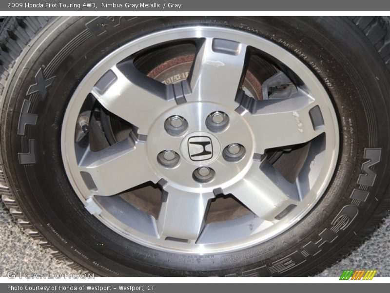 Nimbus Gray Metallic / Gray 2009 Honda Pilot Touring 4WD
