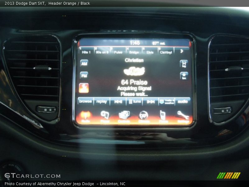 Header Orange / Black 2013 Dodge Dart SXT