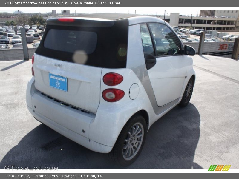 Crystal White / Black Leather 2012 Smart fortwo passion cabriolet