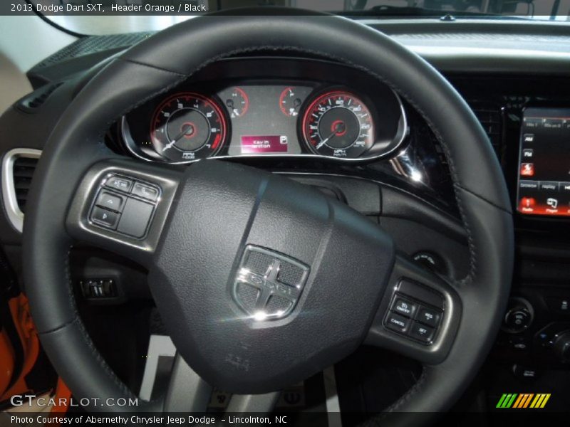 Header Orange / Black 2013 Dodge Dart SXT