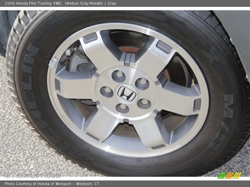 Nimbus Gray Metallic / Gray 2009 Honda Pilot Touring 4WD