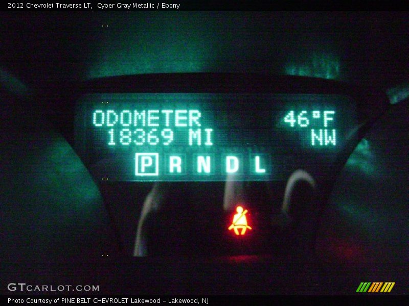 Cyber Gray Metallic / Ebony 2012 Chevrolet Traverse LT