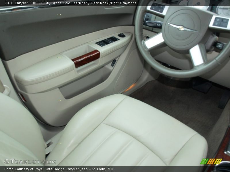 White Gold Pearlcoat / Dark Khaki/Light Graystone 2010 Chrysler 300 C HEMI
