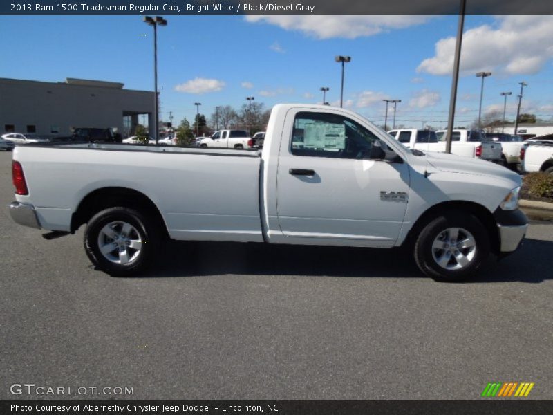 Bright White / Black/Diesel Gray 2013 Ram 1500 Tradesman Regular Cab
