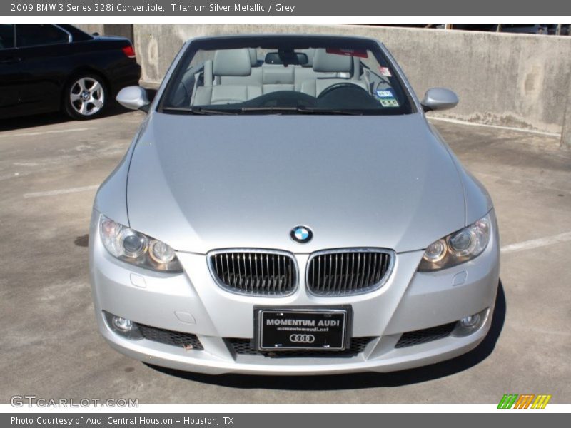 Titanium Silver Metallic / Grey 2009 BMW 3 Series 328i Convertible