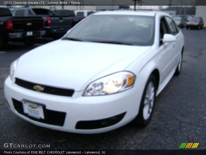 Summit White / Ebony 2012 Chevrolet Impala LTZ