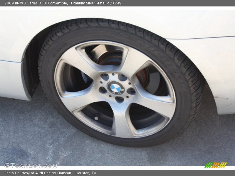 Titanium Silver Metallic / Grey 2009 BMW 3 Series 328i Convertible