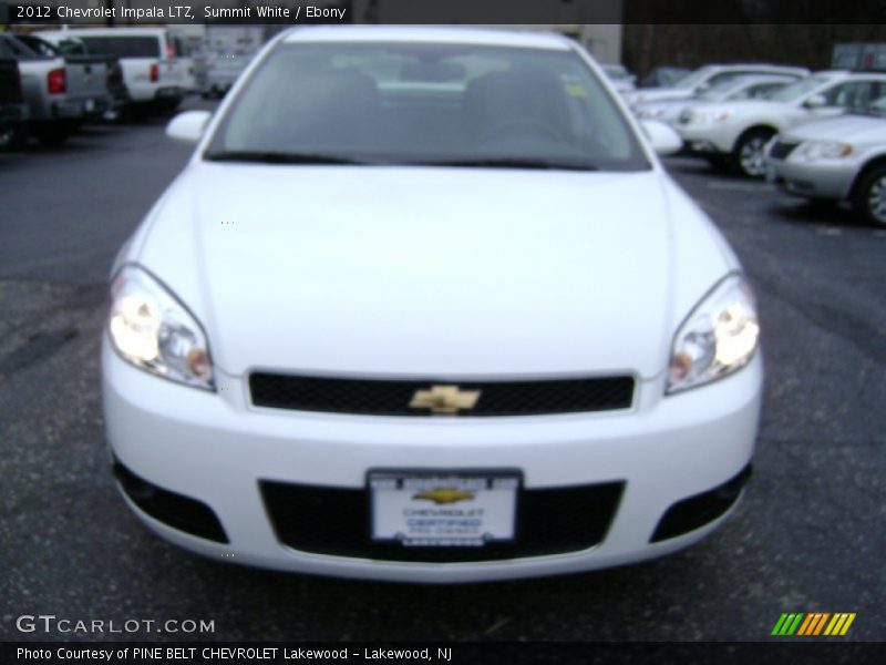 Summit White / Ebony 2012 Chevrolet Impala LTZ