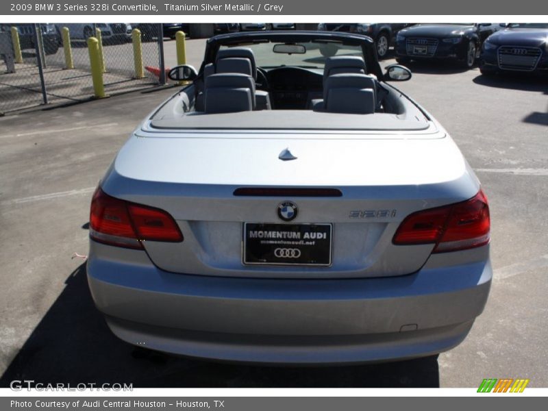 Titanium Silver Metallic / Grey 2009 BMW 3 Series 328i Convertible