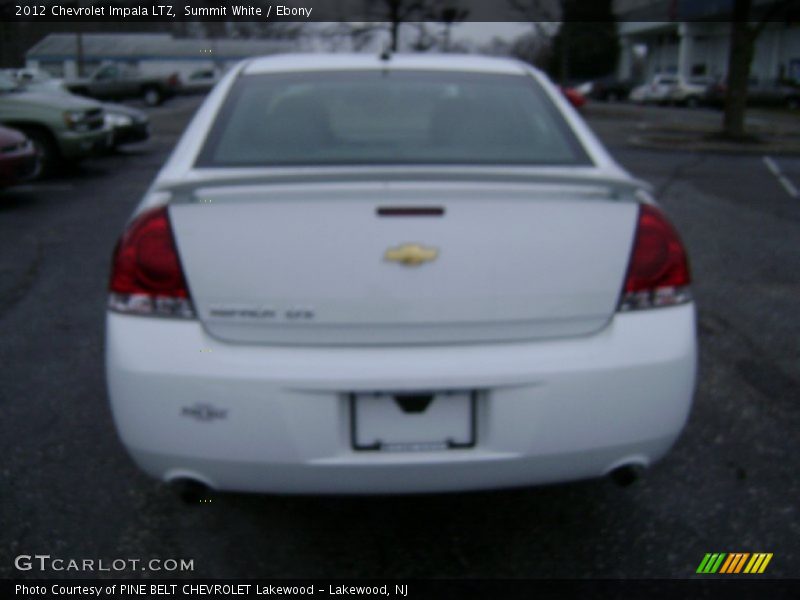 Summit White / Ebony 2012 Chevrolet Impala LTZ