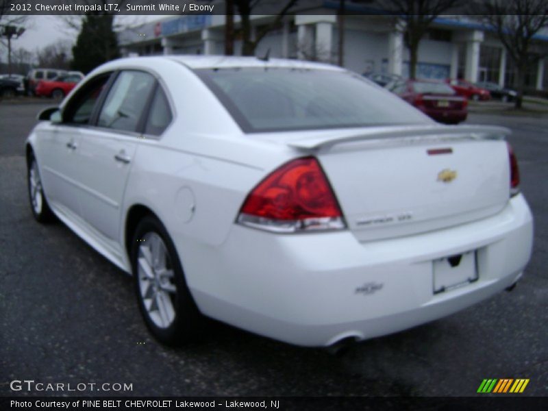 Summit White / Ebony 2012 Chevrolet Impala LTZ