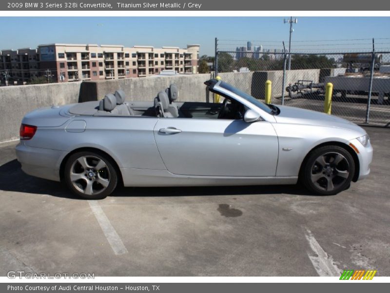 Titanium Silver Metallic / Grey 2009 BMW 3 Series 328i Convertible